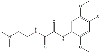 N~1~-(4-chloro-2,5-dimethoxyphenyl)-N~2~-[2-(dimethylamino)ethyl]ethanediamide Structure