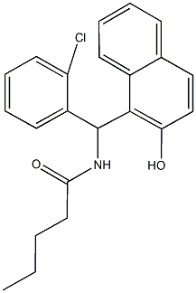 N-[(2-chlorophenyl)(2-hydroxy-1-naphthyl)methyl]pentanamide|