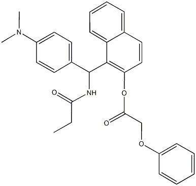332174-55-7 1-[[4-(dimethylamino)phenyl](propanoylamino)methyl]naphthalen-2-yl (phenyloxy)acetate