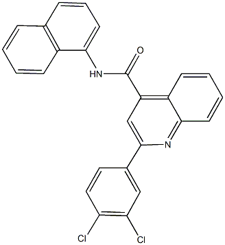 2-(3,4-dichlorophenyl)-N-(1-naphthyl)-4-quinolinecarboxamide Struktur