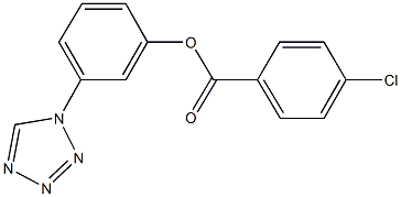 3-(1H-tetraazol-1-yl)phenyl 4-chlorobenzoate Structure