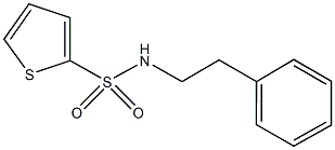 N-(2-phenylethyl)-2-thiophenesulfonamide 结构式