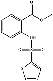 methyl 2-[(thien-2-ylsulfonyl)amino]benzoate 化学構造式