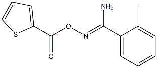 2-methyl-N'-[(2-thienylcarbonyl)oxy]benzenecarboximidamide Struktur