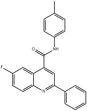 6-fluoro-N-(4-methylphenyl)-2-phenyl-4-quinolinecarboxamide,332372-74-4,结构式