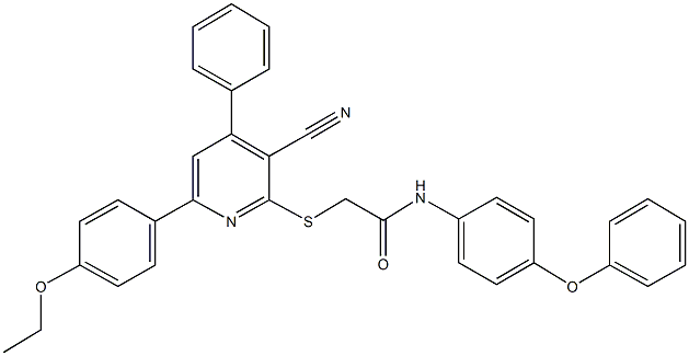 332375-90-3 2-{[3-cyano-6-(4-ethoxyphenyl)-4-phenyl-2-pyridinyl]sulfanyl}-N-(4-phenoxyphenyl)acetamide