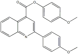 4-methoxyphenyl 2-(4-methoxyphenyl)-4-quinolinecarboxylate Structure