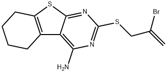 332393-15-4 2-[(2-bromo-2-propenyl)sulfanyl]-5,6,7,8-tetrahydro[1]benzothieno[2,3-d]pyrimidin-4-ylamine