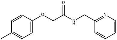 2-(4-methylphenoxy)-N-(2-pyridinylmethyl)acetamide Structure