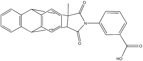 3-(15-methyl-16,18-dioxo-17-azapentacyclo[6.6.5.0~2,7~.0~9,14~.0~15,19~]nonadeca-2,4,6,9,11,13-hexaen-17-yl)benzoic acid,332400-14-3,结构式