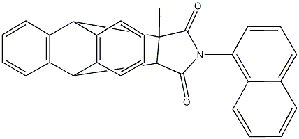 15-methyl-17-(1-naphthyl)-17-azapentacyclo[6.6.5.0~2,7~.0~9,14~.0~15,19~]nonadeca-2,4,6,9,11,13-hexaene-16,18-dione 化学構造式