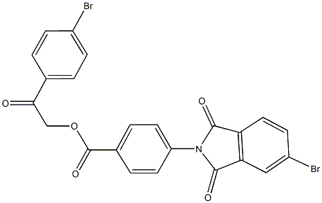 332400-23-4 2-(4-bromophenyl)-2-oxoethyl 4-(5-bromo-1,3-dioxo-1,3-dihydro-2H-isoindol-2-yl)benzoate
