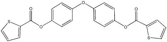 4-{4-[(2-thienylcarbonyl)oxy]phenoxy}phenyl 2-thiophenecarboxylate Structure