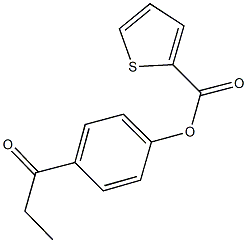 4-propionylphenyl 2-thiophenecarboxylate Structure