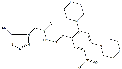 332401-19-1 2-(5-amino-1H-tetraazol-1-yl)-N'-[5-nitro-2,4-di(4-morpholinyl)benzylidene]acetohydrazide