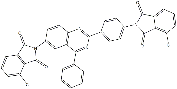 332403-34-6 4-chloro-2-{2-[4-(4-chloro-1,3-dioxo-1,3-dihydro-2H-isoindol-2-yl)phenyl]-4-phenyl-6-quinazolinyl}-1H-isoindole-1,3(2H)-dione