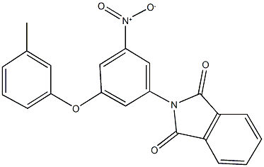 2-[3-nitro-5-(3-methylphenoxy)phenyl]-1H-isoindole-1,3(2H)-dione Structure