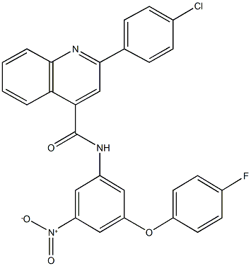332406-38-9 2-(4-chlorophenyl)-N-{3-(4-fluorophenoxy)-5-nitrophenyl}-4-quinolinecarboxamide