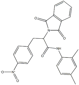 N-(2,4-dimethylphenyl)-2-(1,3-dioxo-1,3-dihydro-2H-isoindol-2-yl)-3-{4-nitrophenyl}propanamide Structure