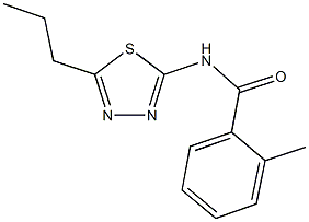 2-methyl-N-(5-propyl-1,3,4-thiadiazol-2-yl)benzamide,332407-50-8,结构式