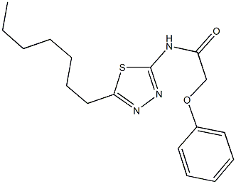 332407-99-5 N-(5-heptyl-1,3,4-thiadiazol-2-yl)-2-phenoxyacetamide