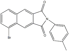 5-bromo-2-(4-methylphenyl)-1H-benzo[f]isoindole-1,3(2H)-dione Structure