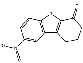 6-nitro-9-methyl-2,3,4,9-tetrahydro-1H-carbazol-1-one,332409-50-4,结构式
