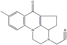 (8-methyl-6-oxo-1,2,3a,4,5,6-hexahydro-3H-3,10b-diazaacephenanthrylen-3-yl)acetonitrile Structure
