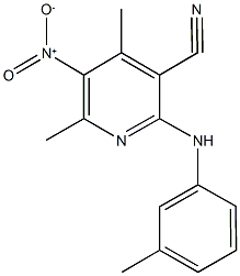 5-nitro-4,6-dimethyl-2-(3-toluidino)nicotinonitrile Structure