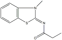 N-(3-methyl-1,3-benzothiazol-2(3H)-ylidene)propanamide,332413-15-7,结构式