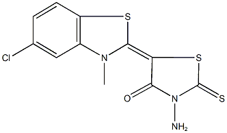 332413-67-9 3-amino-5-(5-chloro-3-methyl-1,3-benzothiazol-2(3H)-ylidene)-2-thioxo-1,3-thiazolidin-4-one