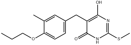 5-(3-methyl-4-propoxybenzyl)-2-(methylsulfanyl)-4,6-pyrimidinediol|