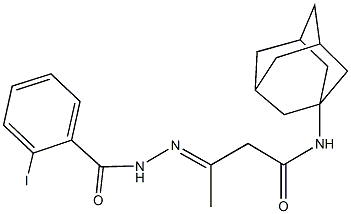 N-(1-adamantyl)-3-[(2-iodobenzoyl)hydrazono]butanamide|
