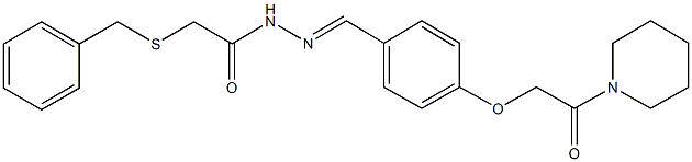 2-(benzylsulfanyl)-N'-{4-[2-oxo-2-(1-piperidinyl)ethoxy]benzylidene}acetohydrazide|