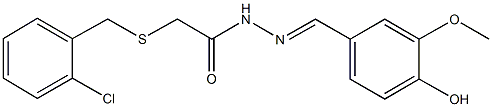 332420-02-7 2-[(2-chlorobenzyl)sulfanyl]-N'-(4-hydroxy-3-methoxybenzylidene)acetohydrazide