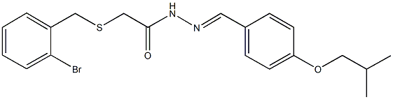 2-[(2-bromobenzyl)sulfanyl]-N'-(4-isobutoxybenzylidene)acetohydrazide|