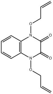 1,4-bis(prop-2-enyloxy)-1,4-dihydroquinoxaline-2,3-dione 结构式