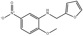 N-(2-furylmethyl)-2-methoxy-5-nitroaniline 结构式