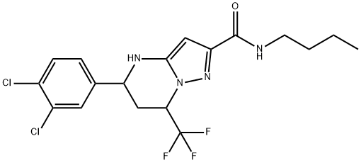 N-butyl-5-(3,4-dichlorophenyl)-7-(trifluoromethyl)-4,5,6,7-tetrahydropyrazolo[1,5-a]pyrimidine-2-carboxamide|