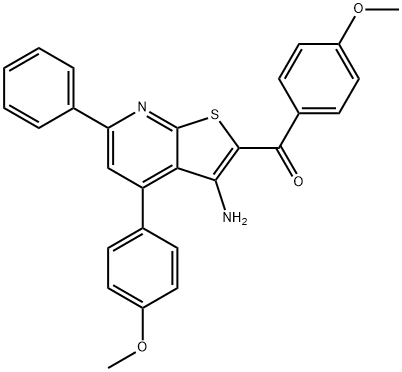 [3-amino-4-(4-methoxyphenyl)-6-phenylthieno[2,3-b]pyridin-2-yl](4-methoxyphenyl)methanone|