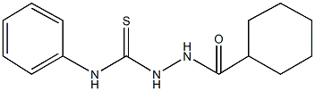 2-(cyclohexylcarbonyl)-N-phenylhydrazinecarbothioamide Structure