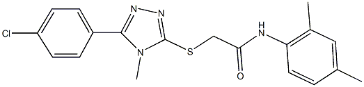 332873-12-8 2-{[5-(4-chlorophenyl)-4-methyl-4H-1,2,4-triazol-3-yl]sulfanyl}-N-(2,4-dimethylphenyl)acetamide