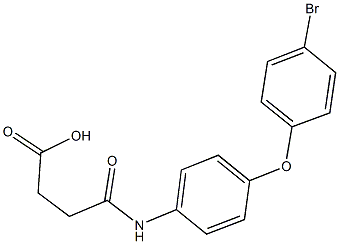 4-[4-(4-bromophenoxy)anilino]-4-oxobutanoic acid 结构式