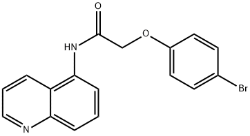 2-(4-bromophenoxy)-N-(5-quinolinyl)acetamide,332906-86-2,结构式