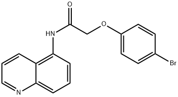 2-(4-bromophenoxy)-N-(5-quinolinyl)acetamide Structure