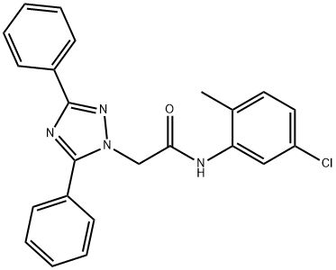 N-(5-chloro-2-methylphenyl)-2-(3,5-diphenyl-1H-1,2,4-triazol-1-yl)acetamide Structure