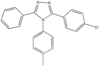 3-(4-chlorophenyl)-4-(4-methylphenyl)-5-phenyl-4H-1,2,4-triazole Structure