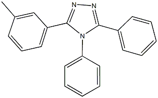3-(3-methylphenyl)-4,5-diphenyl-4H-1,2,4-triazole Struktur
