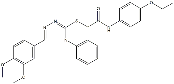 332915-61-4 2-{[5-(3,4-dimethoxyphenyl)-4-phenyl-4H-1,2,4-triazol-3-yl]sulfanyl}-N-(4-ethoxyphenyl)acetamide