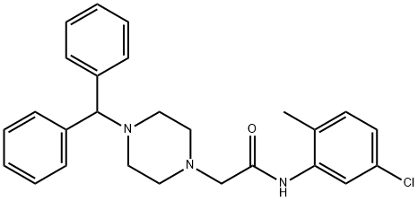 2-(4-benzhydryl-1-piperazinyl)-N-(5-chloro-2-methylphenyl)acetamide,332922-19-7,结构式